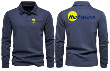 AIR FINLAND LONG SLEEVE POLO